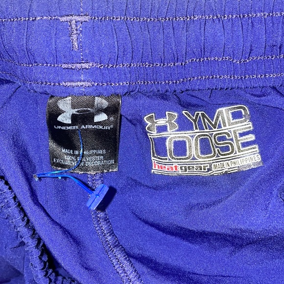 Under Armour Kids Dri-fit Athletic Shorts, Purple, Size S/M - Picture 4 of 4